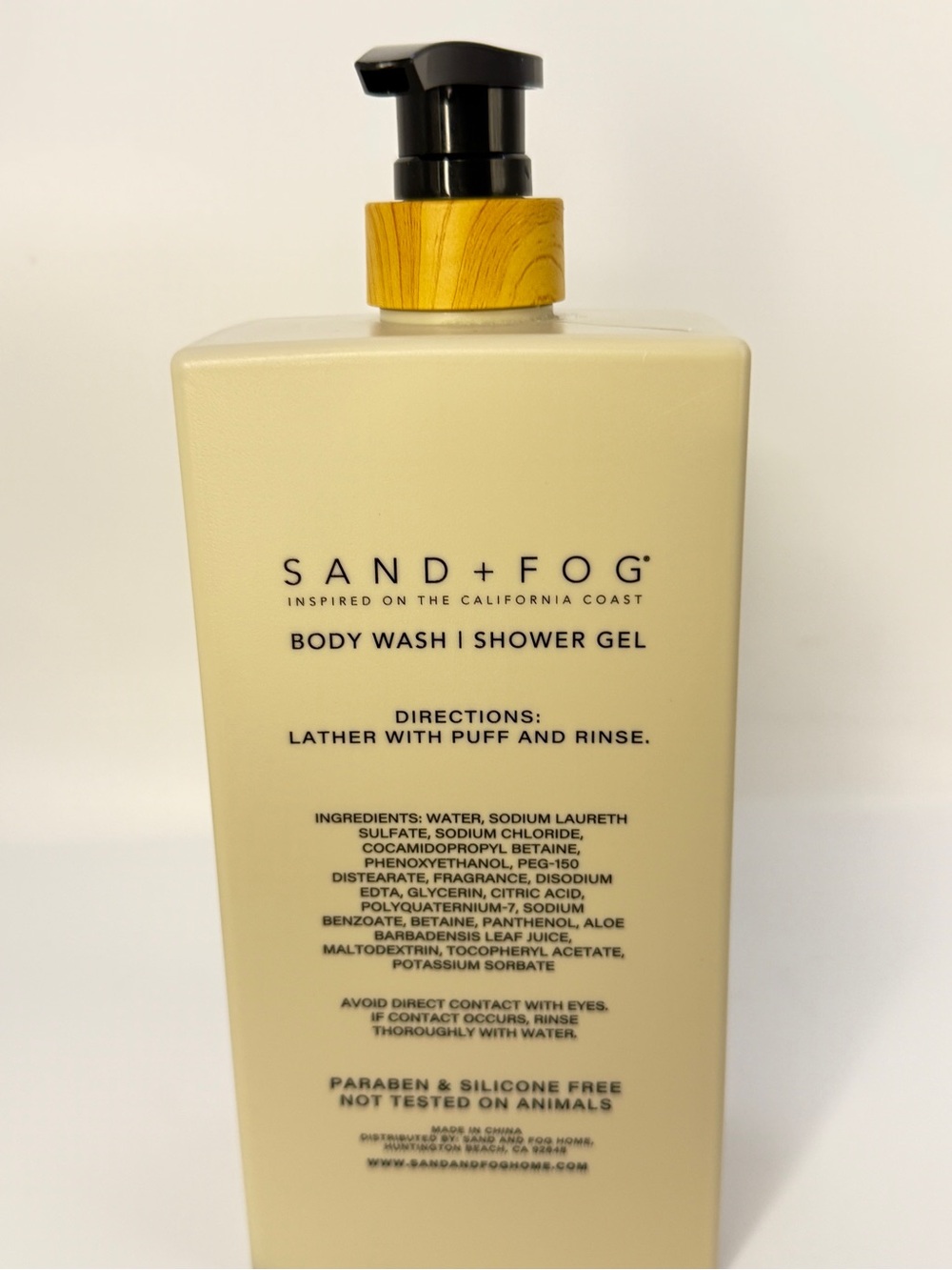 Sand + Fog Vanilla Sandalwood Body Wash - Cream - Picture 2 of 2